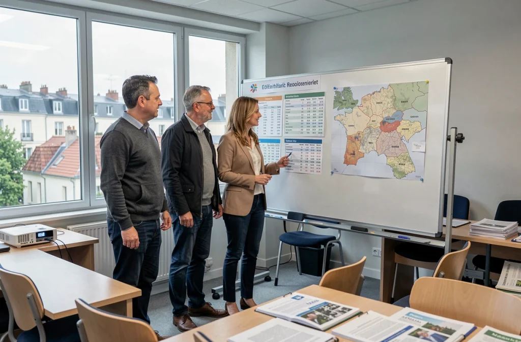 Réunion de travail sur l'impact territorial du fonds régional pour l'emploi local en Île-de-France